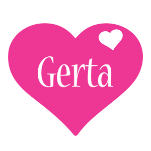 Gerta love-heart logo