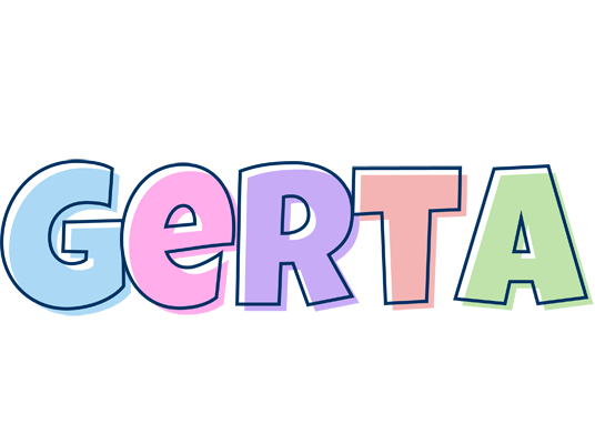 Gerta pastel logo