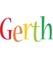 Gerth birthday logo