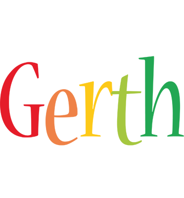 Gerth birthday logo