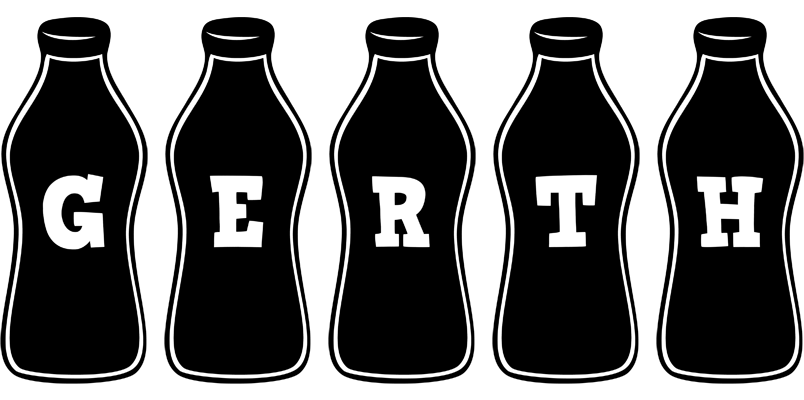 Gerth bottle logo