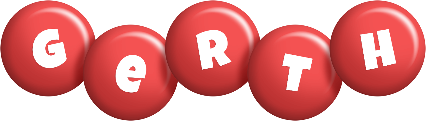 Gerth candy-red logo
