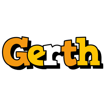 Gerth cartoon logo