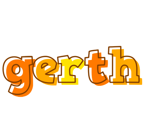 Gerth desert logo
