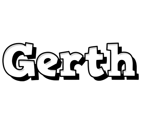 Gerth snowing logo