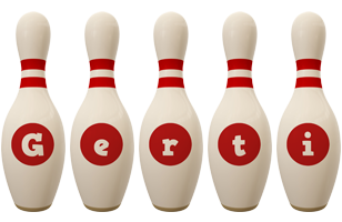 Gerti bowling-pin logo