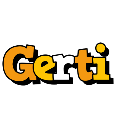 Gerti cartoon logo