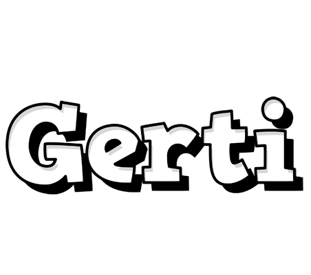 Gerti snowing logo