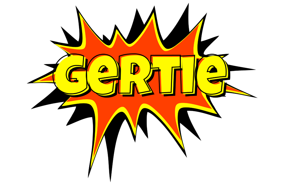 Gertie bazinga logo
