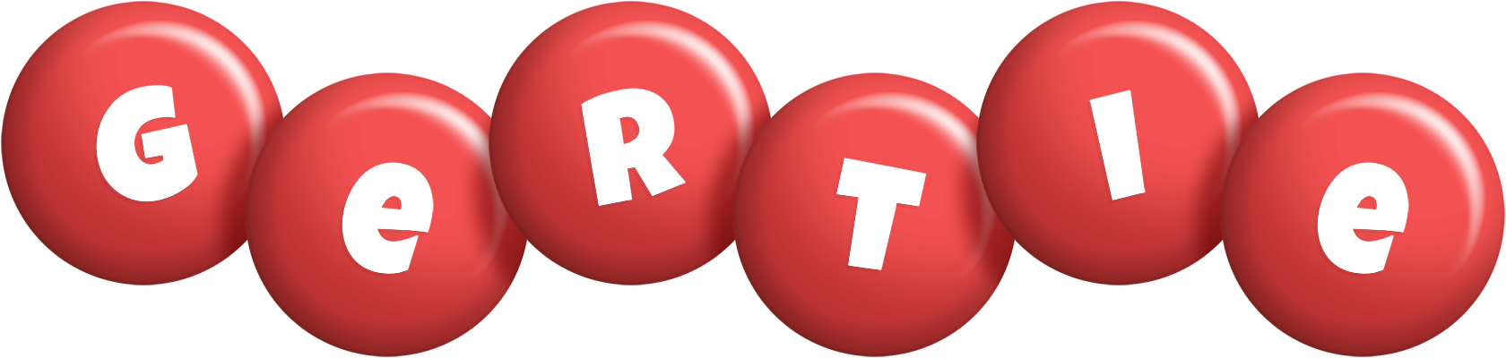 Gertie candy-red logo