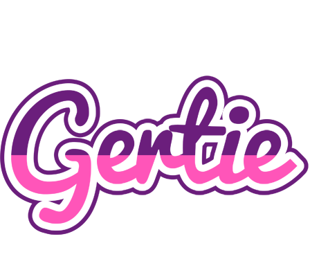 Gertie cheerful logo