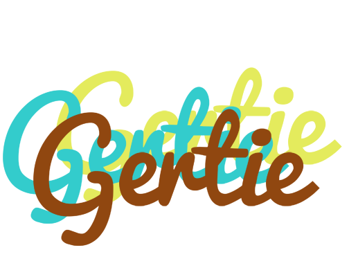 Gertie cupcake logo