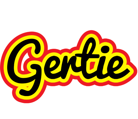 Gertie flaming logo