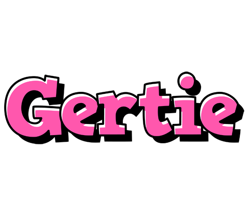 Gertie girlish logo