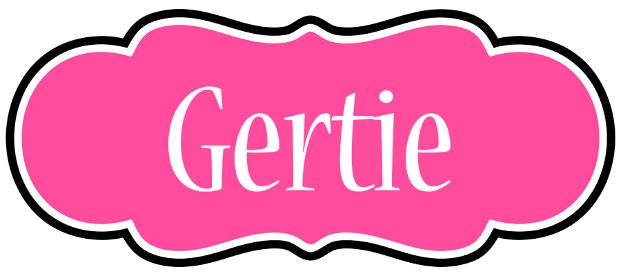 Gertie invitation logo