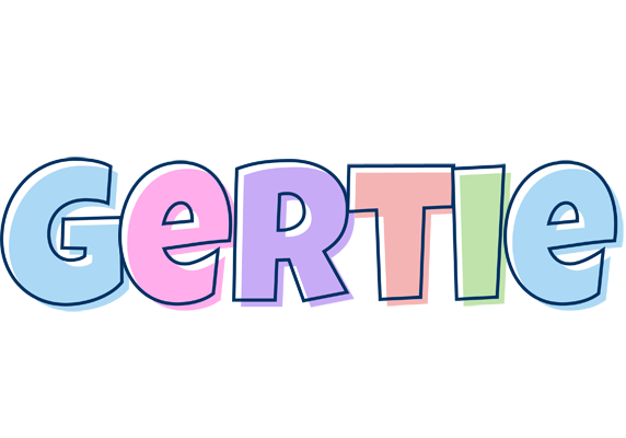 Gertie pastel logo