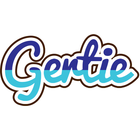 Gertie raining logo