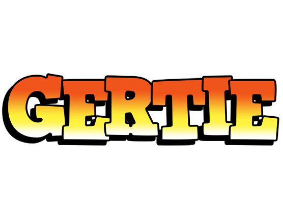 Gertie sunset logo
