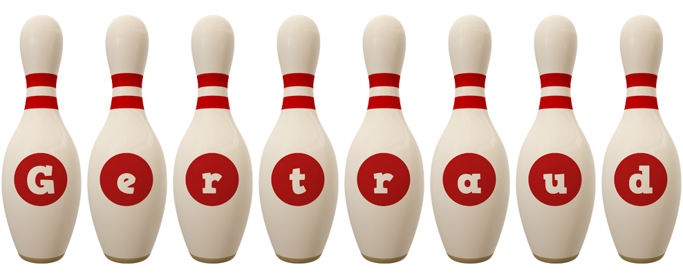 Gertraud bowling-pin logo