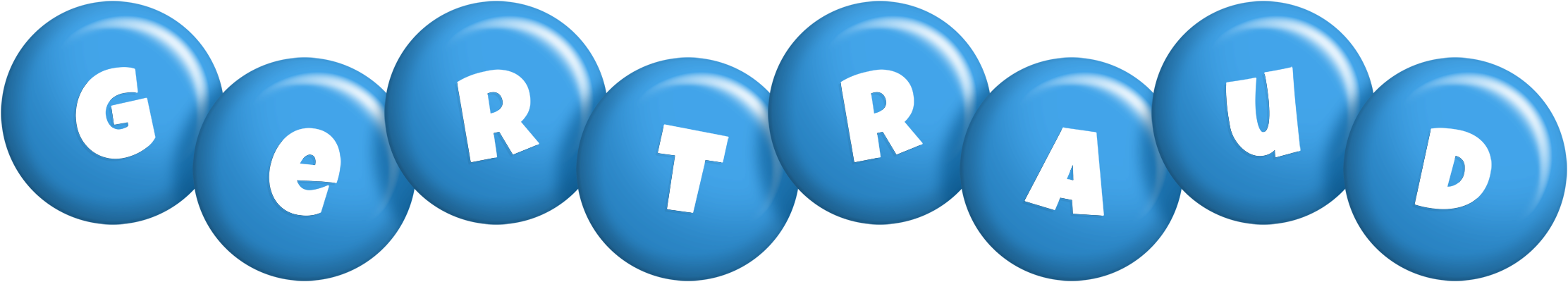 Gertraud candy-blue logo
