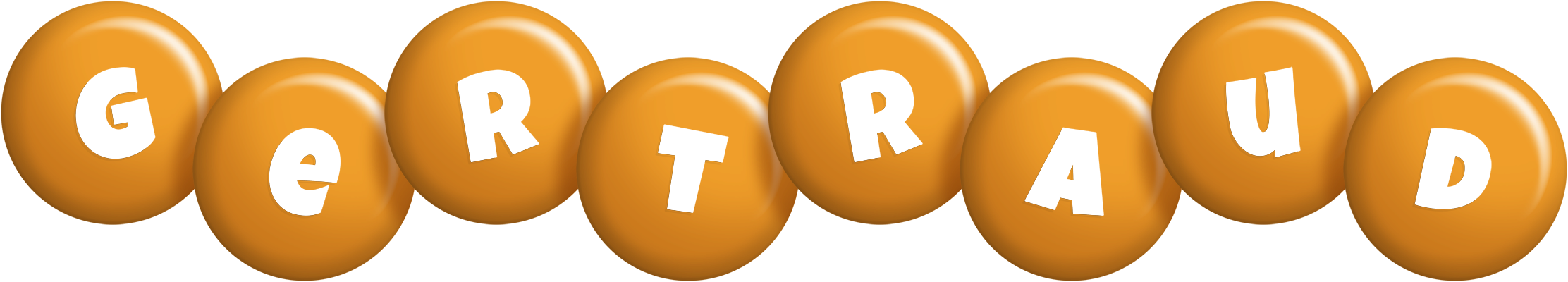 Gertraud candy-orange logo