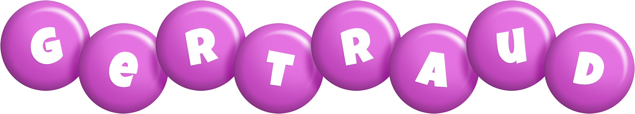 Gertraud candy-purple logo
