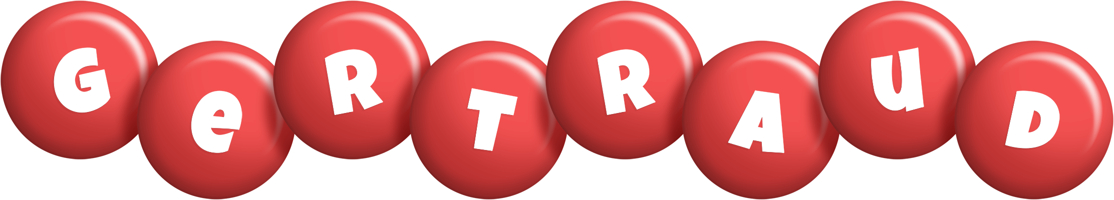 Gertraud candy-red logo