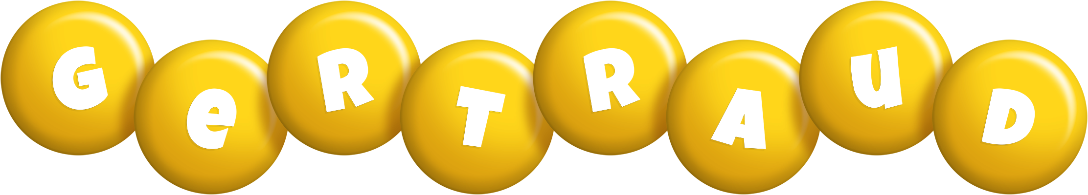 Gertraud candy-yellow logo