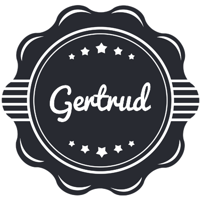 Gertrud badge logo