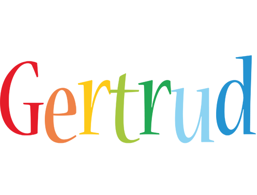 Gertrud birthday logo