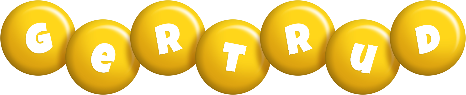 Gertrud candy-yellow logo
