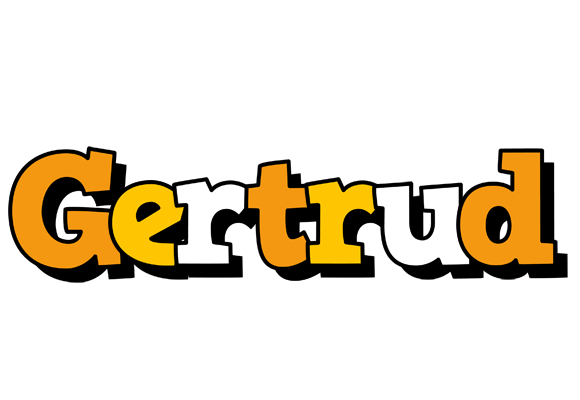 Gertrud cartoon logo