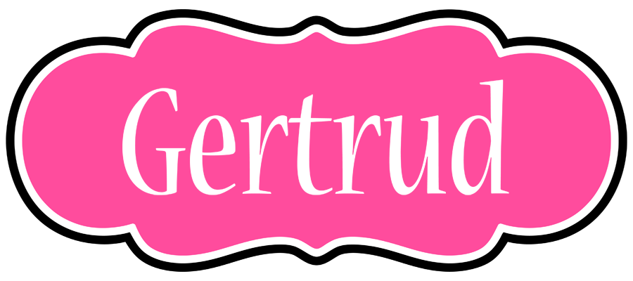 Gertrud invitation logo