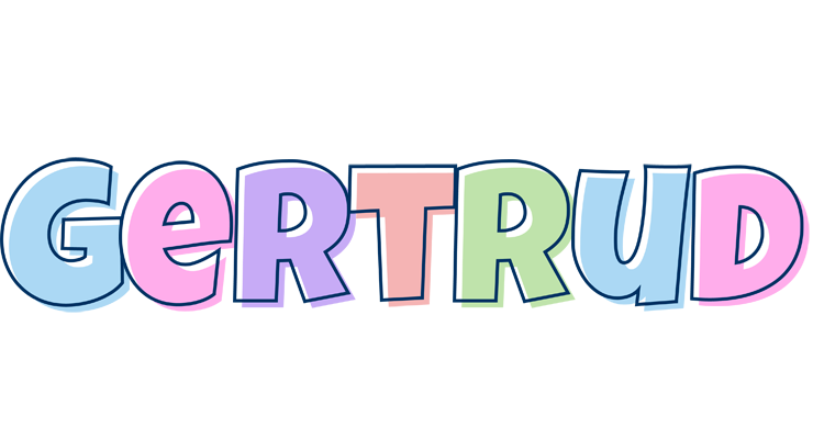 Gertrud pastel logo