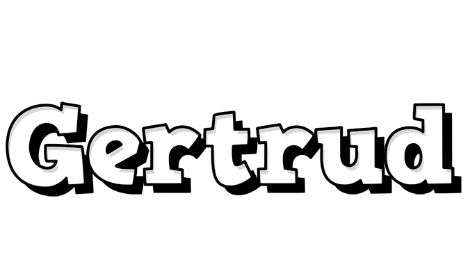 Gertrud snowing logo