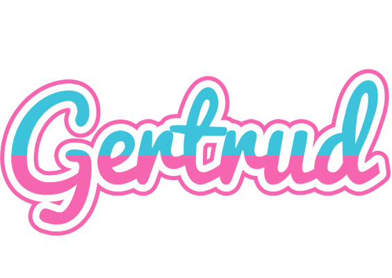 Gertrud woman logo