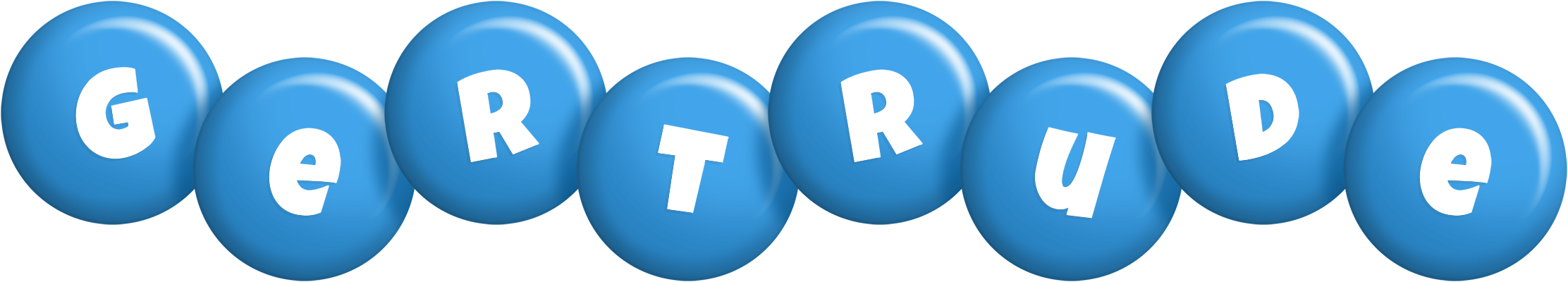 Gertrude candy-blue logo