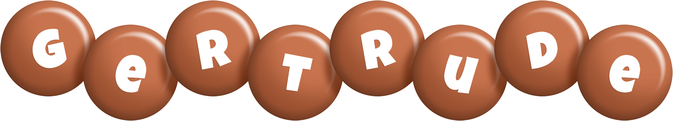 Gertrude candy-brown logo