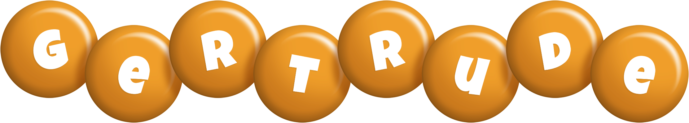 Gertrude candy-orange logo