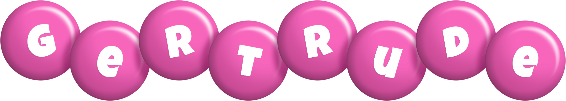 Gertrude candy-pink logo