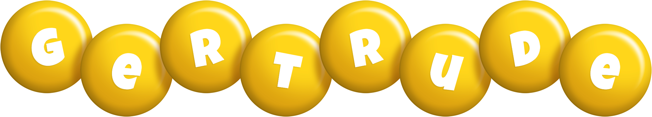 Gertrude candy-yellow logo