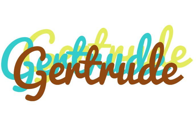 Gertrude cupcake logo