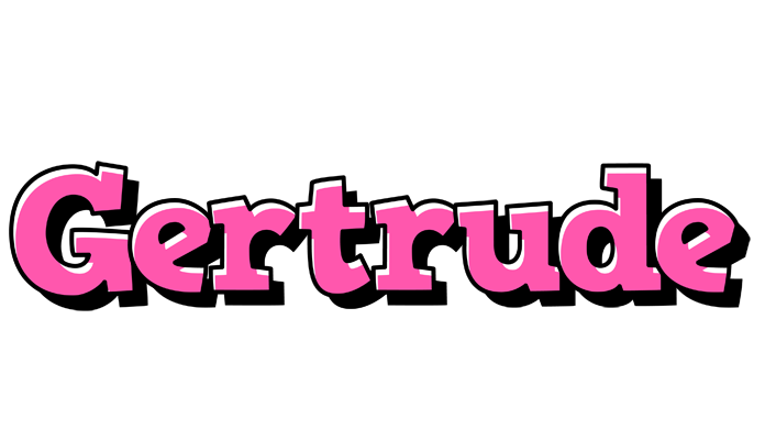 Gertrude girlish logo