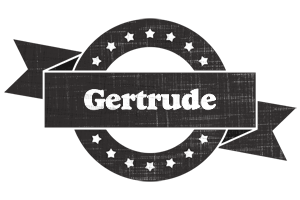 Gertrude grunge logo