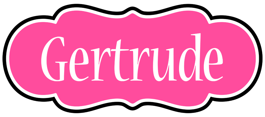 Gertrude invitation logo