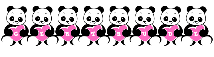Gertrude love-panda logo