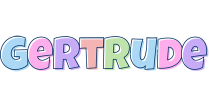 Gertrude pastel logo