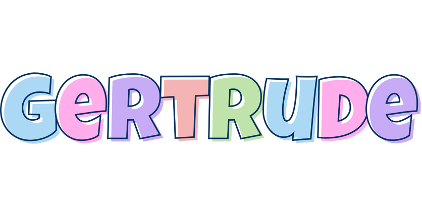 Gertrude pastel logo