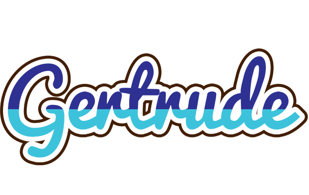Gertrude raining logo