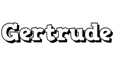 Gertrude snowing logo